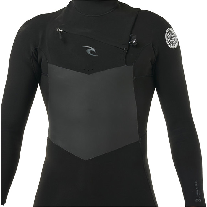 2024 Rip Curl Mens Dawn Patrol 3/2mm Chest Zip Wetsuit 158MFS - Black